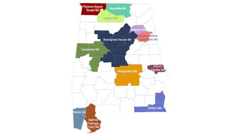 List of metropolitan areas of Alabama .